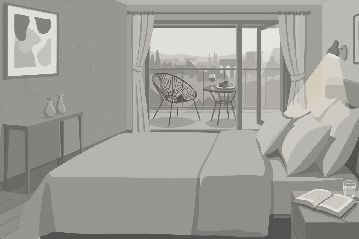 Chambre Lits Jumeaux Standard avec Vue - Promotion Parking Gratuit avec Petit-Déjeuner